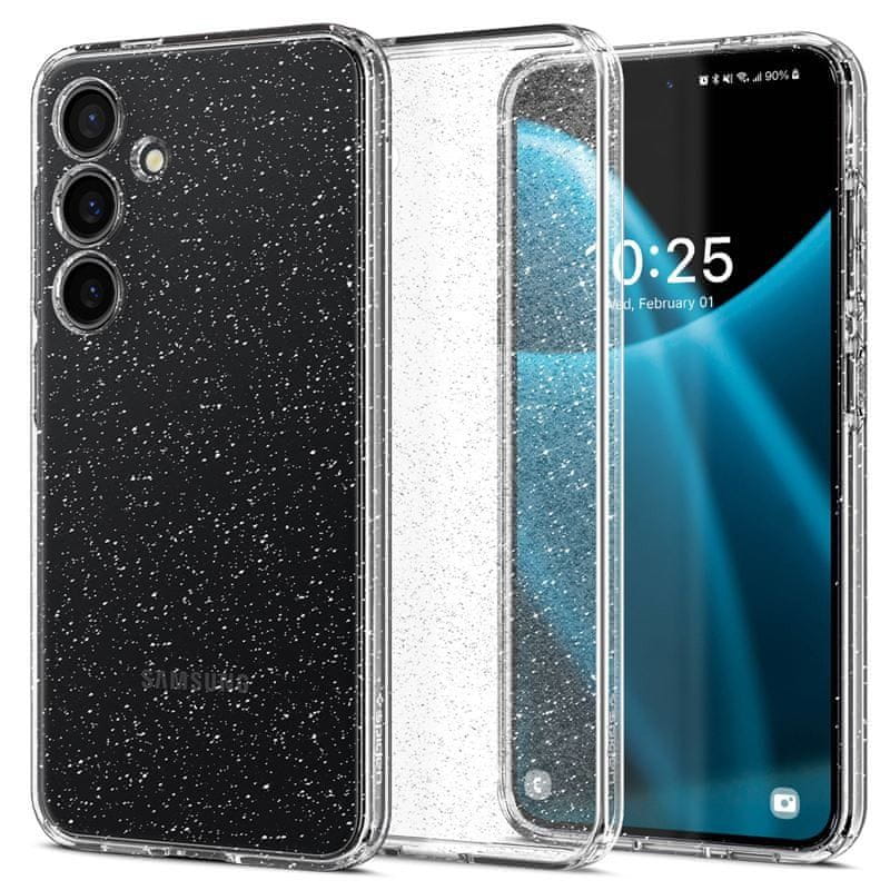 Spigen Liquid Crystal Glitter, crystal quartz - Samsung Galaxy S24 Plus (ACS07325)